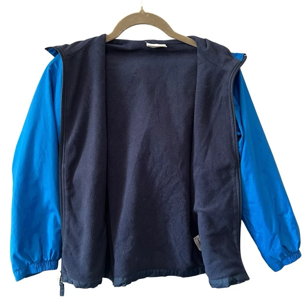 Youth Columbia Windbreaker Jacket Size Small (8) Hooded Pockets